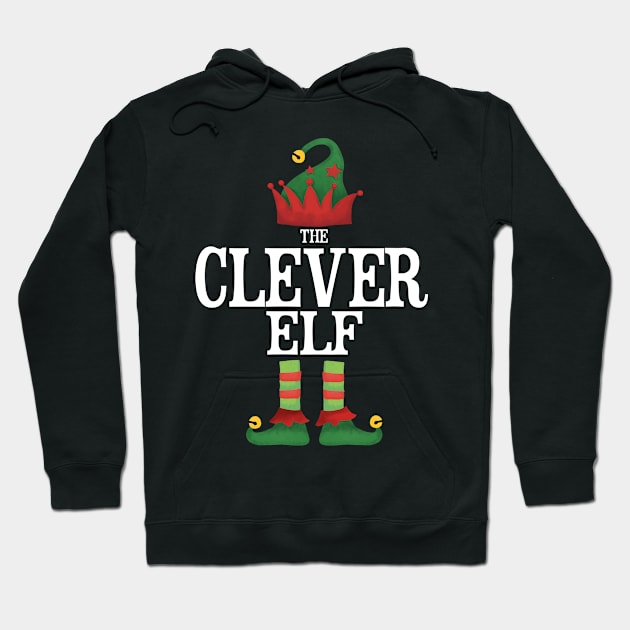 Clever Elf Matching Family Group Christmas Party Pajamas Hoodie by uglygiftideas